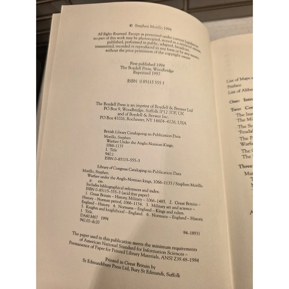Warfare under the Anglo-Norman Kings 1066-1135 by Morillo, Stephen R
